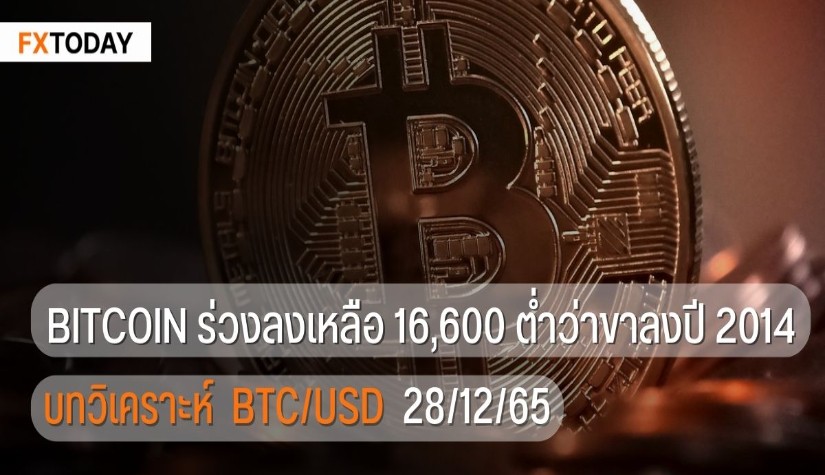 Bitcoin ร่วงลงเหลือ 16,600 ต่ำว่าขาลงปี 2014